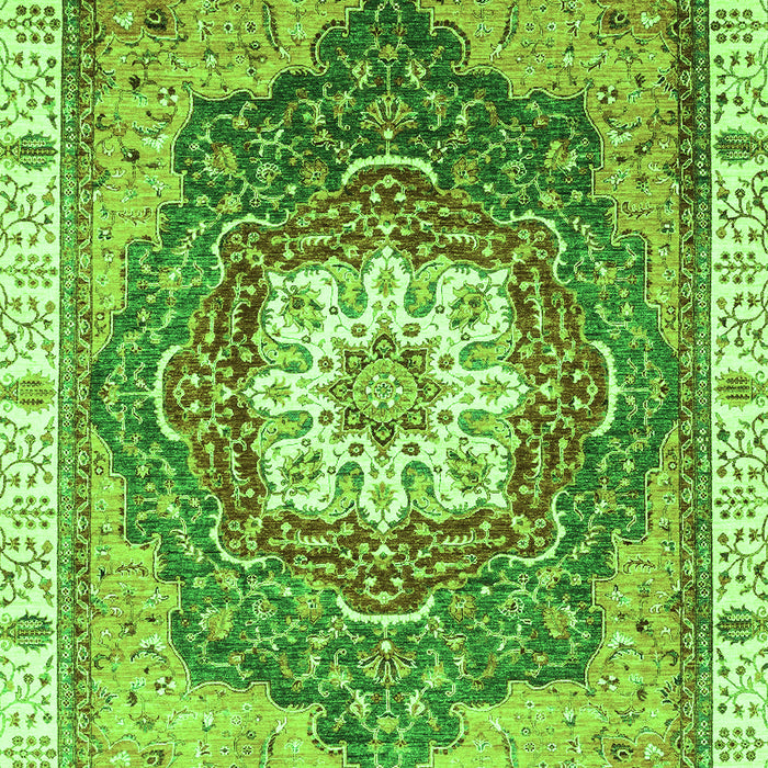 Machine Washable Abstract Green Modern Area Rugs, wshabs3131grn