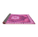 Sideview of Abstract Pink Modern Rug, abs3131pnk