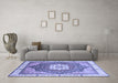 Machine Washable Abstract Blue Modern Rug in a Living Room, wshabs3131blu