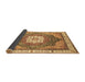 Sideview of Abstract Brown Modern Rug, abs3131brn