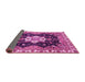 Sideview of Geometric Pink Traditional Rug, abs3132pnk