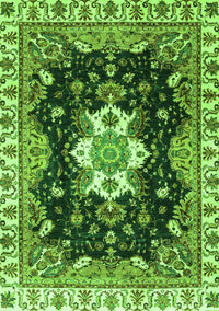 Geometric Green Traditional Rug, abs3132grn