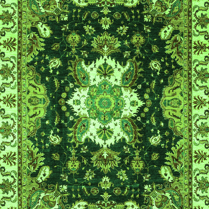 Geometric Green Traditional Rug, abs3132grn