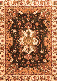 Geometric Orange Traditional Rug, abs3132org