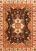 Machine Washable Geometric Orange Traditional Area Rugs, wshabs3132org