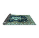 Sideview of Geometric Light Blue Traditional Rug, abs3132lblu