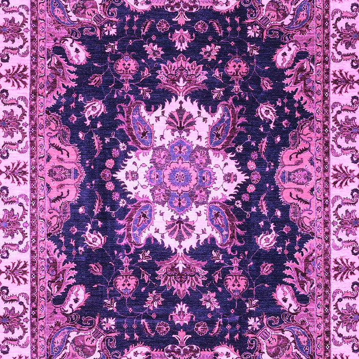 Machine Washable Geometric Purple Traditional Area Rugs, wshabs3132pur