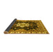 Sideview of Geometric Yellow Traditional Rug, abs3132yw