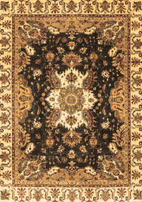 Geometric Brown Traditional Rug, abs3132brn