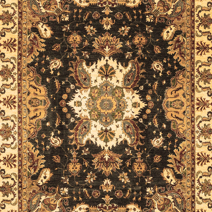 Geometric Brown Traditional Rug, abs3132brn
