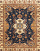 Abstract Dark Brown Geometric Rug, abs3132