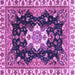 Square Geometric Purple Traditional Rug, abs3132pur