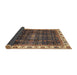 Sideview of Abstract Bakers Brown Modern Rug, abs3133