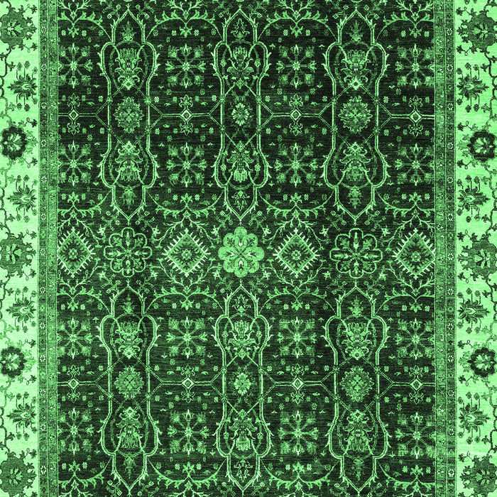 Machine Washable Abstract Emerald Green Modern Area Rugs, wshabs3133emgrn