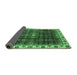 Sideview of Abstract Emerald Green Modern Rug, abs3133emgrn