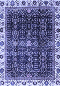 Abstract Blue Modern Rug, abs3133blu