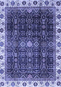 Abstract Blue Modern Rug, abs3133blu