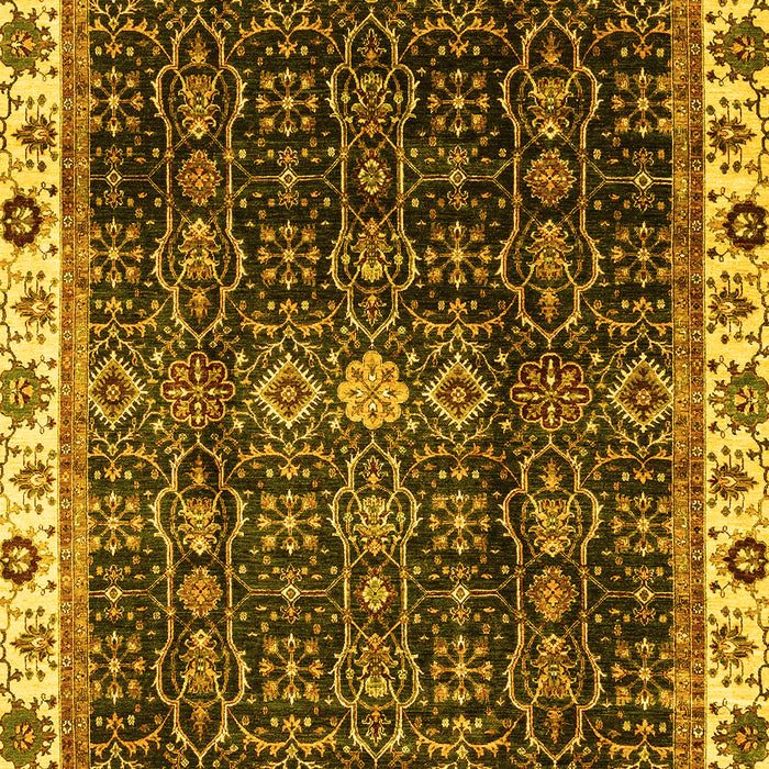 Machine Washable Abstract Yellow Modern Rug, wshabs3133yw