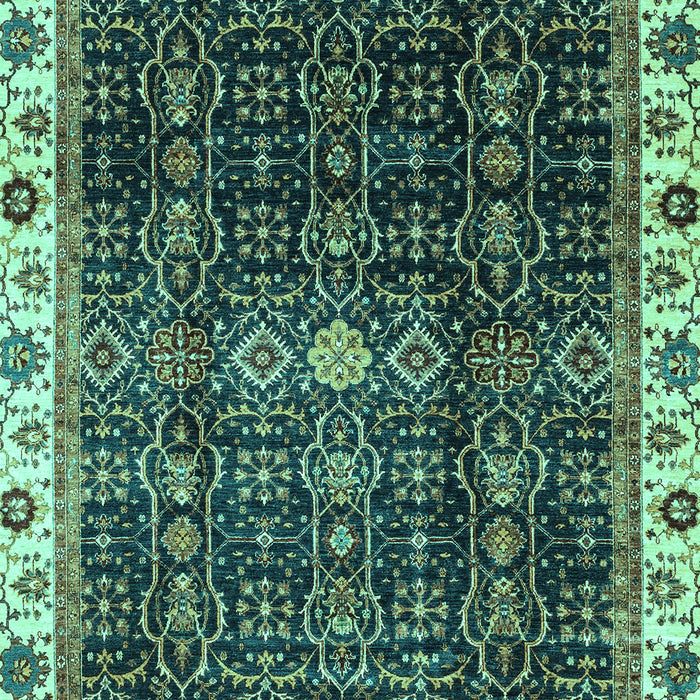 Machine Washable Abstract Turquoise Modern Area Rugs, wshabs3133turq