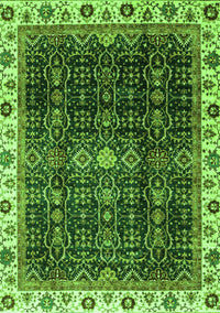 Abstract Green Modern Rug, abs3133grn