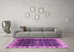 Machine Washable Abstract Purple Modern Area Rugs in a Living Room, wshabs3133pur