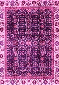 Abstract Pink Modern Rug, abs3133pnk