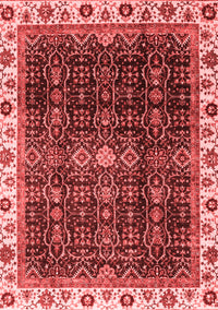 Abstract Red Modern Rug, abs3133red