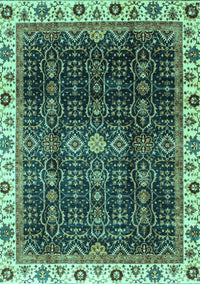 Abstract Turquoise Modern Rug, abs3133turq