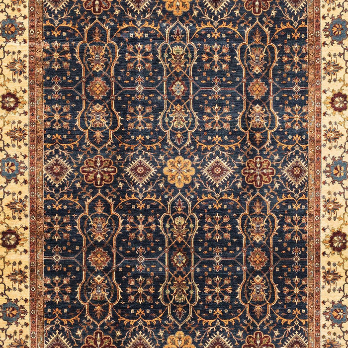 Machine Washable Abstract Bakers Brown Rug, wshabs3133