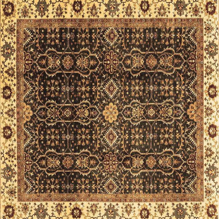 Square Machine Washable Abstract Brown Modern Rug, wshabs3133brn