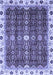 Abstract Blue Modern Rug, abs3134blu