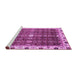 Sideview of Machine Washable Abstract Purple Modern Area Rugs, wshabs3134pur