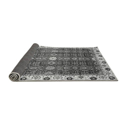 Sideview of Abstract Gray Modern Rug, abs3134gry