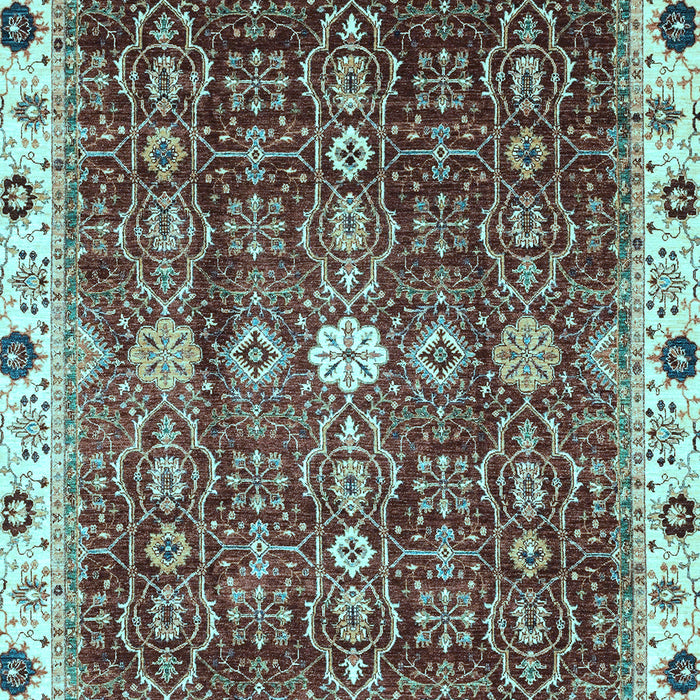 Machine Washable Abstract Light Blue Modern Rug, wshabs3134lblu