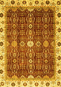 Abstract Yellow Modern Rug, abs3134yw