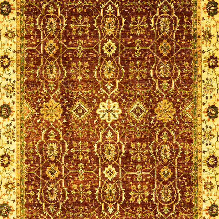Abstract Yellow Modern Rug, abs3134yw