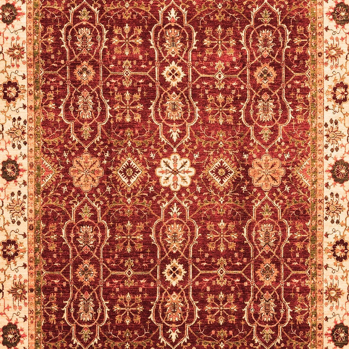 Abstract Orange Modern Rug, abs3134org