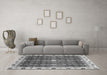 Machine Washable Abstract Gray Modern Rug in a Living Room,, wshabs3134gry