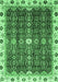 Abstract Emerald Green Modern Rug, abs3134emgrn