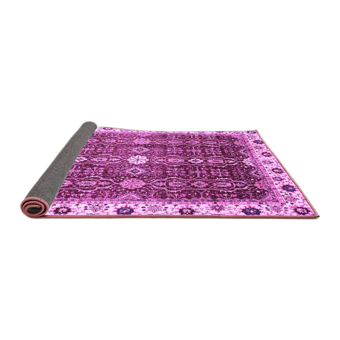 Sideview of Abstract Purple Modern Rug, abs3134pur