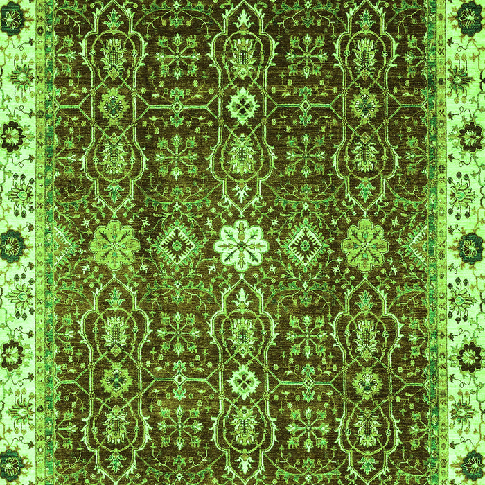 Machine Washable Abstract Green Modern Area Rugs, wshabs3134grn