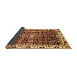 Sideview of Abstract Brown Modern Rug, abs3134brn