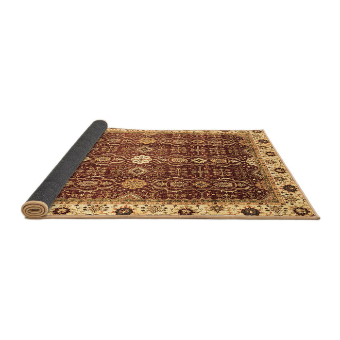 Sideview of Abstract Brown Modern Rug, abs3134brn