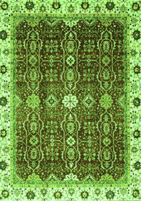 Abstract Green Modern Rug, abs3134grn