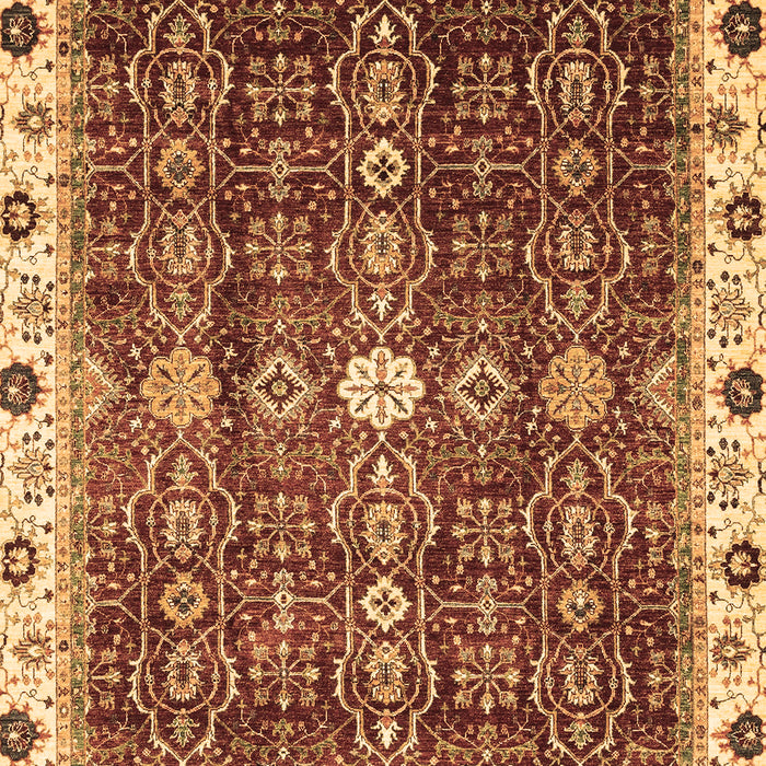 Machine Washable Abstract Brown Modern Rug, wshabs3134brn