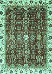 Abstract Turquoise Modern Rug, abs3134turq