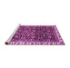 Sideview of Machine Washable Abstract Purple Modern Area Rugs, wshabs3135pur