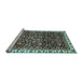 Sideview of Machine Washable Abstract Light Blue Modern Rug, wshabs3135lblu