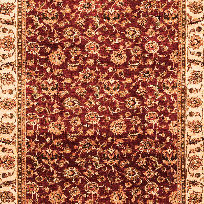 Machine Washable Abstract Orange Modern Area Rugs, wshabs3135org