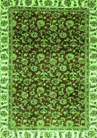 Abstract Green Modern Rug, abs3135grn